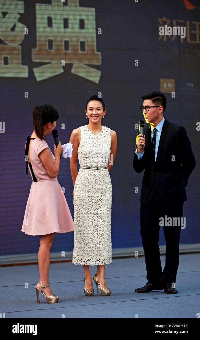 Zhengzhou, Chine. 12 mars 2024. L'actrice Zhang Ziyi assiste à un événement de célébration dans une propriété de Zhengzhou, en Chine, le 17 août 2013. (Photo de Costfoto/NurPhoto) crédit : NurPhoto SRL/Alamy Live News Banque D'Images