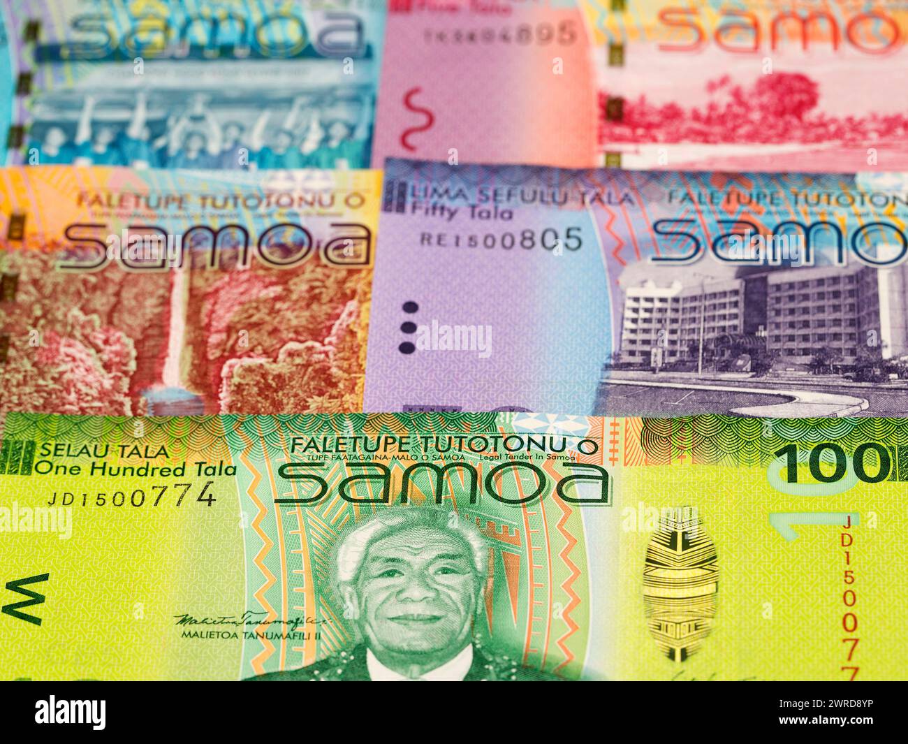 Samoan Money - Tala un fond d'entreprise Banque D'Images