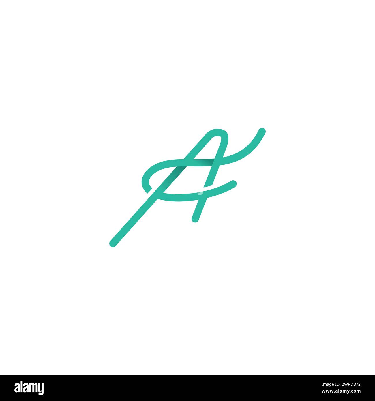 Logo AC. Lettre CA logo Illustration de Vecteur