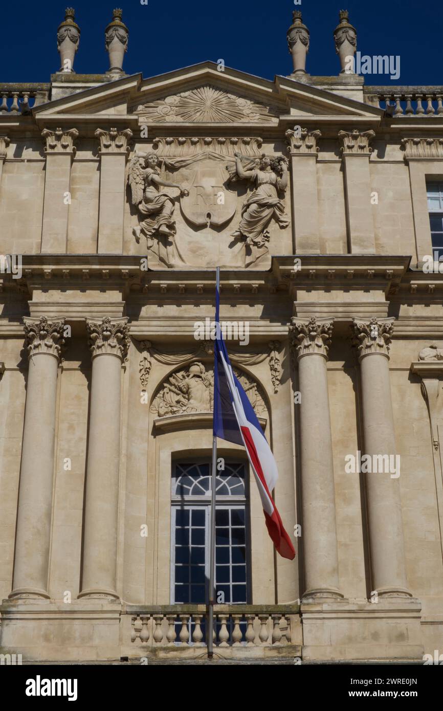 Hôtel de ville place de la République Arles France Banque D'Images