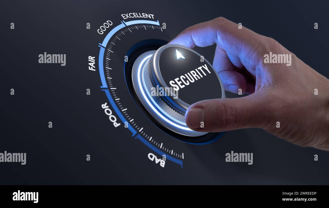 Optimisez la sécurité en ligne. Expert en cybersécurité sécurisant les données par cryptage, pare-feu et authentification. Faites confiance à un réseau sécurisé pour une excellente INFORMATIQUE Banque D'Images