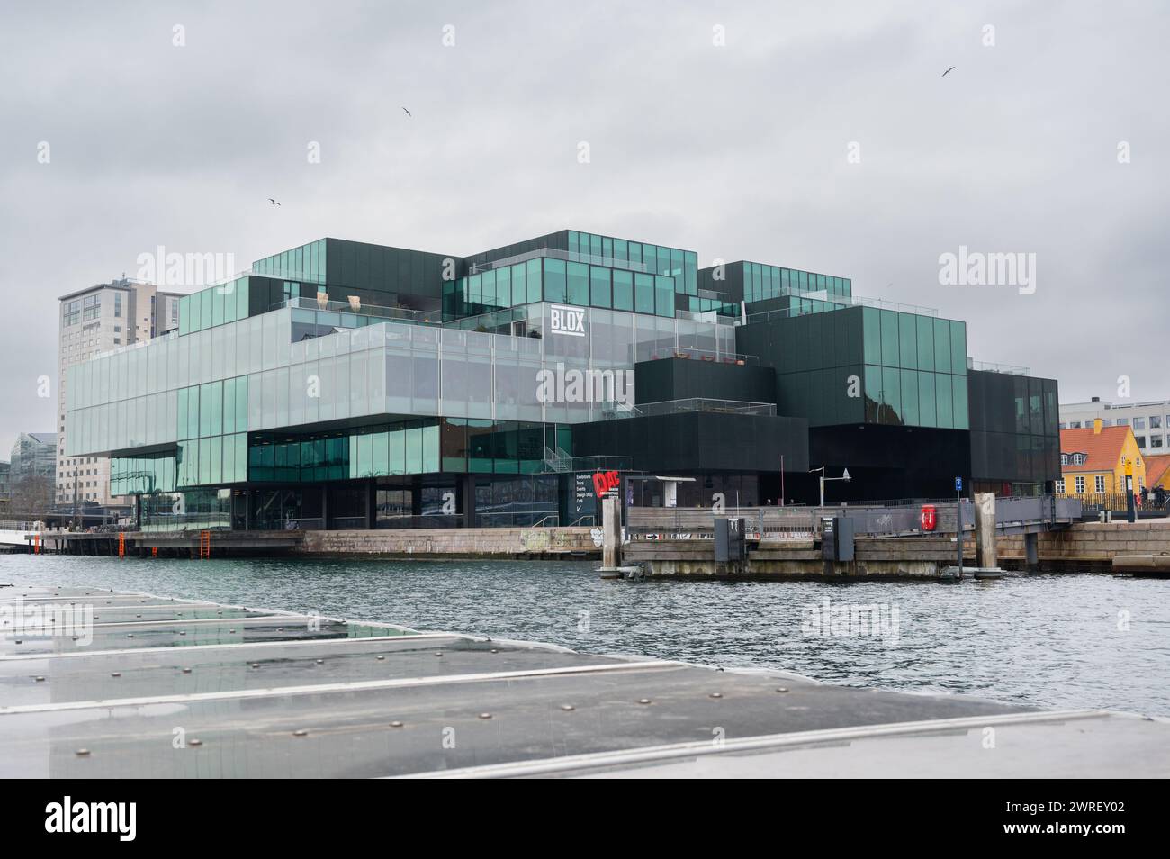 Blox est un centre d'architecture et de vie urbaine situé à Copenhague, au Danemark Banque D'Images
