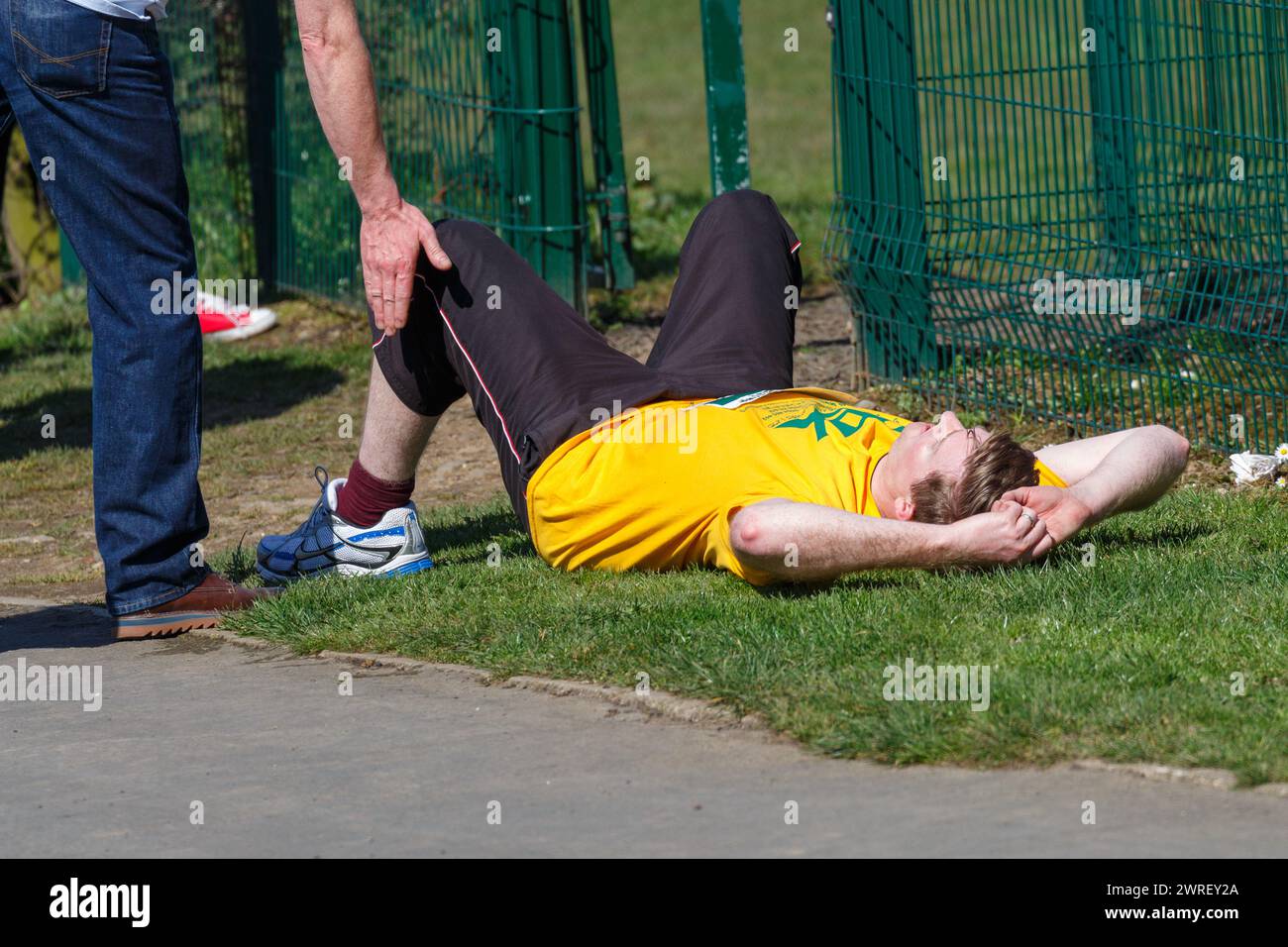 Championnat du monde de transport de charbon à Gawthorpe, West Yorkshire en 2015 Banque D'Images
