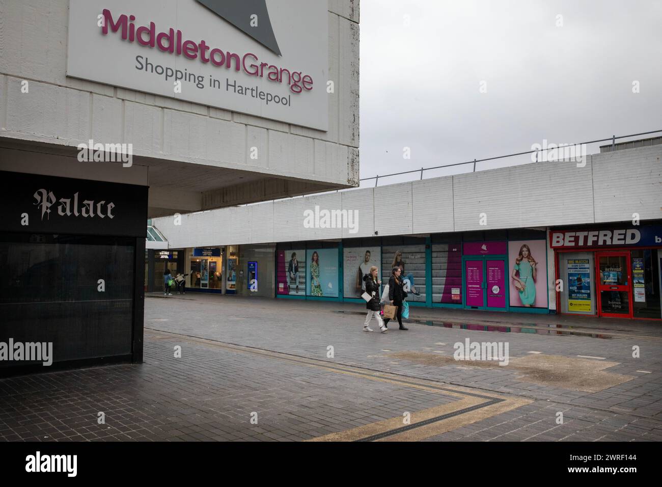 Hartlepool post 06 mars 2024 budget. Centre commercial Middleton, Hartlepool, Royaume-Uni. Banque D'Images
