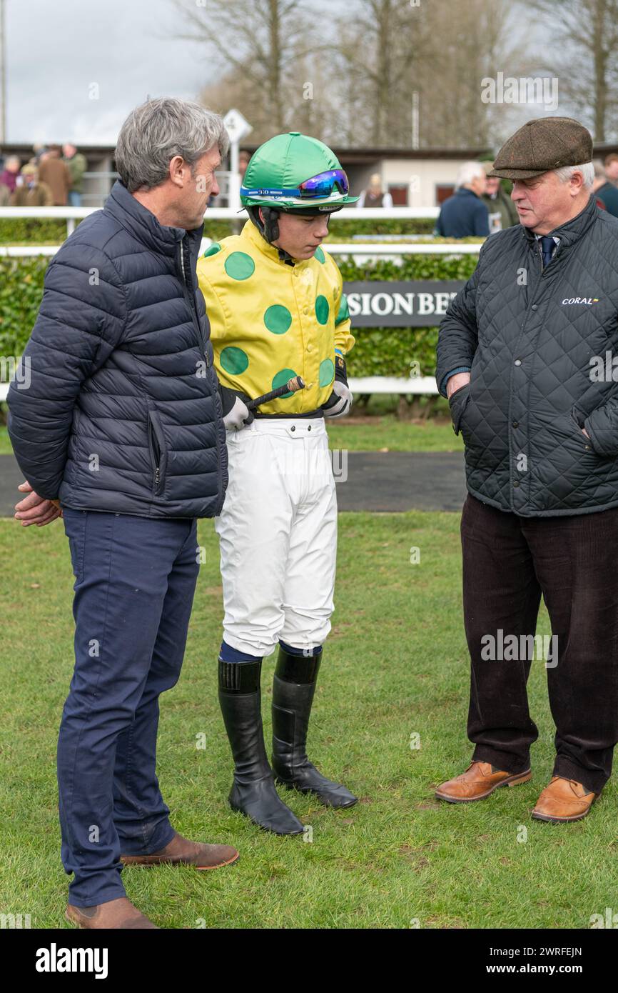 Hippodrome de Wincanton, jeudi 3 février 2022 - première course Banque D'Images