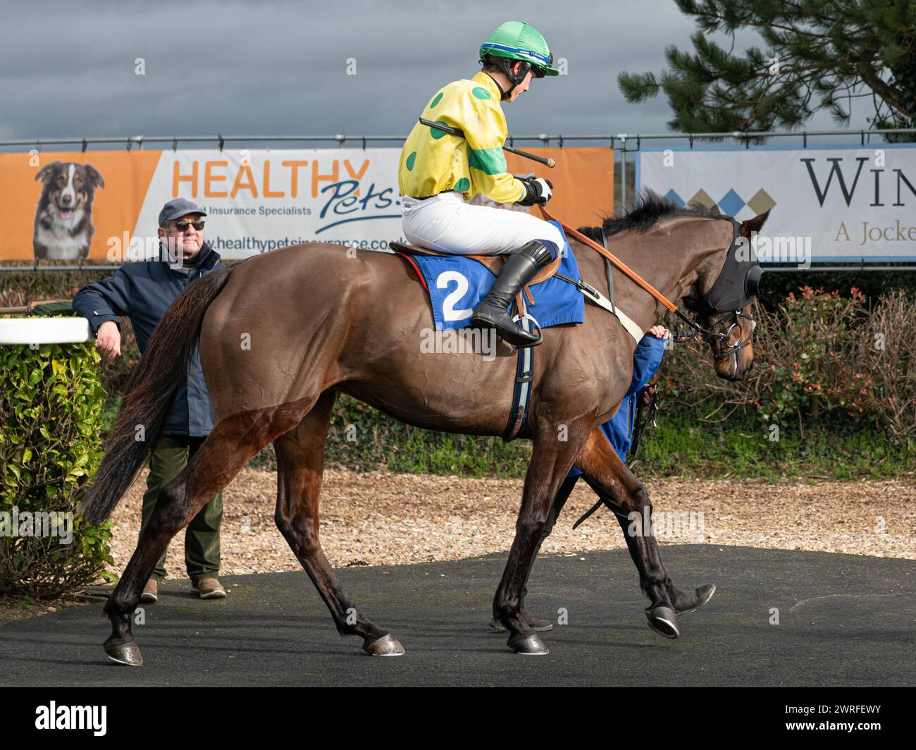 Hippodrome de Wincanton, jeudi 3 février 2022 - première course Banque D'Images