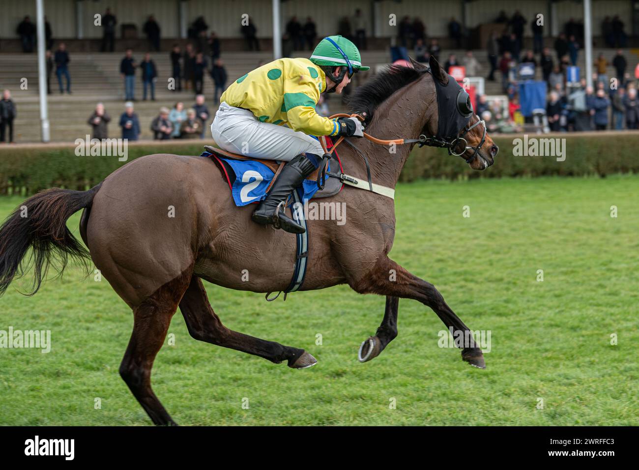 Hippodrome de Wincanton, jeudi 3 février 2022 - première course Banque D'Images