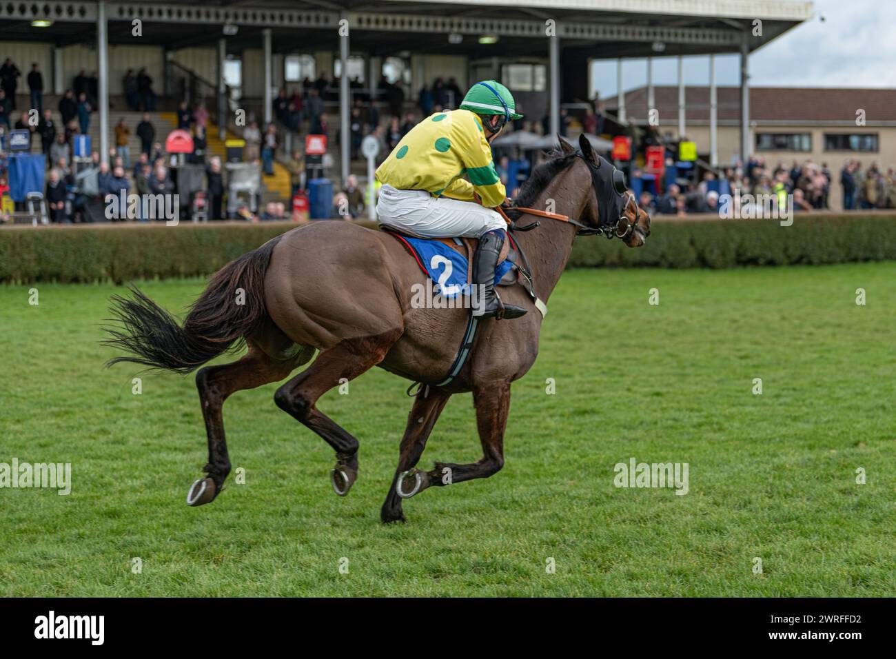 Hippodrome de Wincanton, jeudi 3 février 2022 - première course Banque D'Images