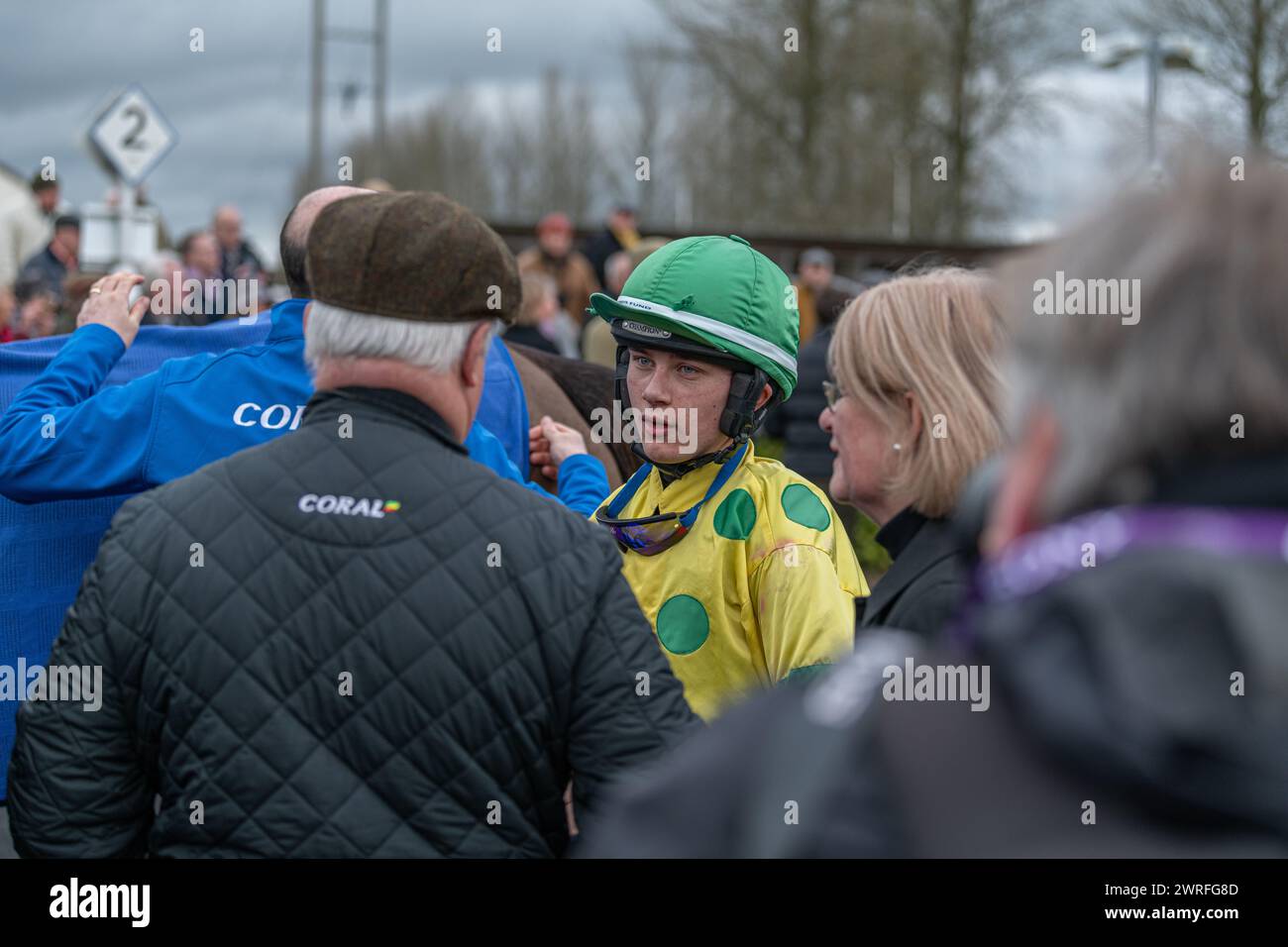 Hippodrome de Wincanton, jeudi 3 février 2022 - première course Banque D'Images