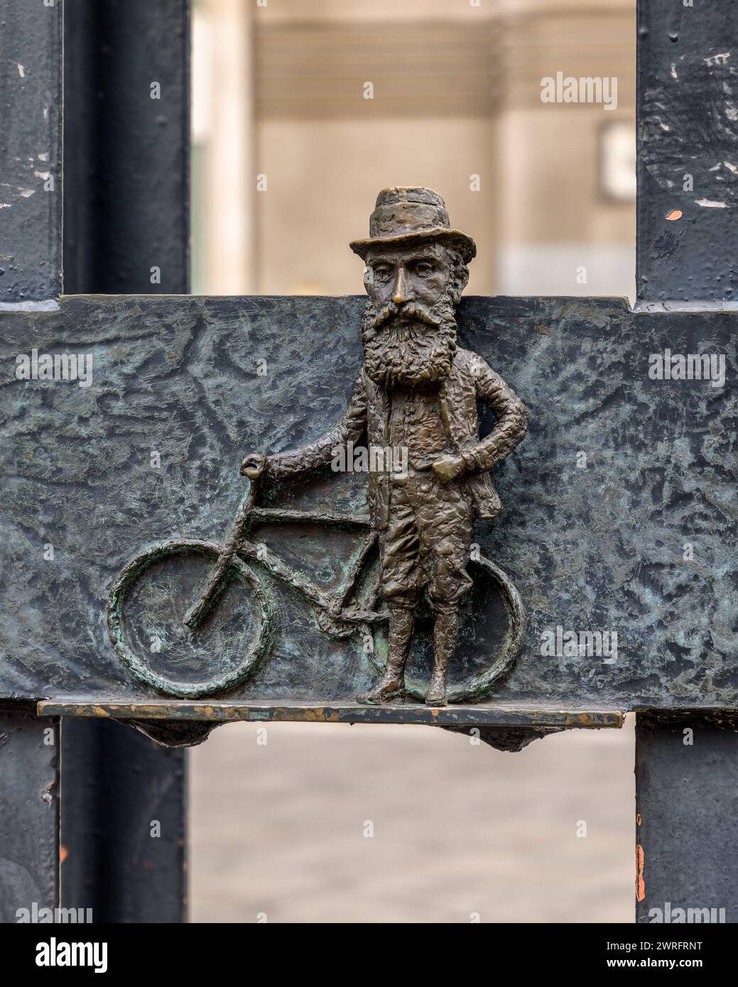 Célèbre mini figurine à Budapest, Hongrie Banque D'Images