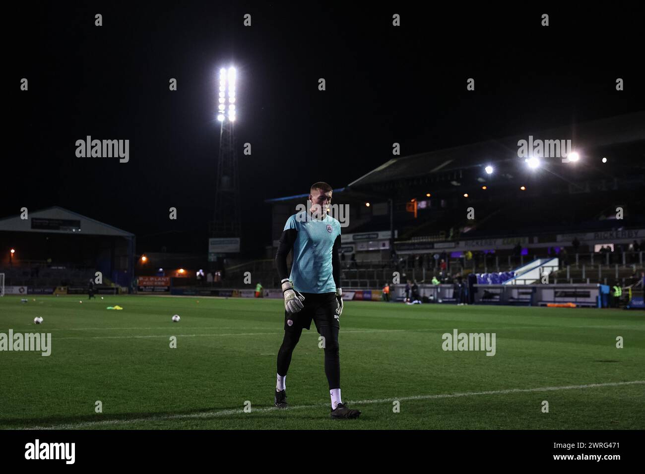 Rogan Ravenhill de Barnsley dans la session d'échauffement d'avant-match lors du match de Sky Bet League 1 Carlisle United vs Barnsley à Brunton Park, Carlisle, Royaume-Uni, le 12 mars 2024 (photo de Mark Cosgrove/News images) Banque D'Images