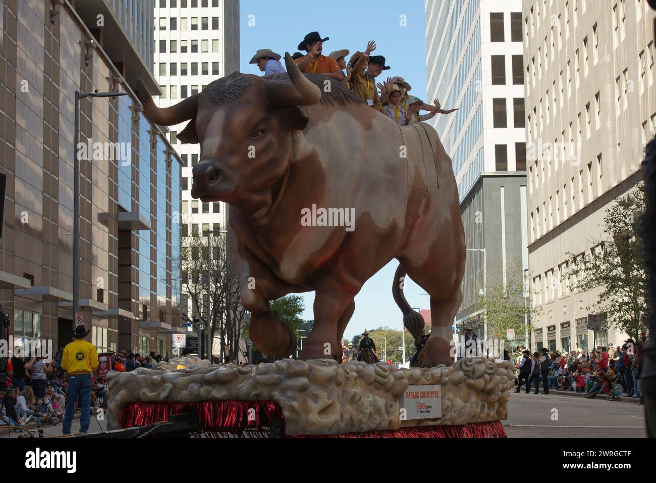 Houston Feb 24 2024 Rodeo Parade à Houston Texas USA Banque D'Images