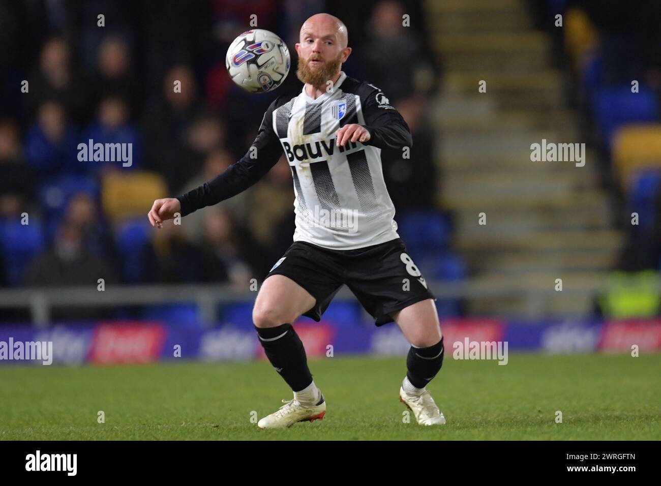 Londres, Angleterre. 12 mars 2024. Jonny Williams de Gillingham lors du match Sky Bet EFL League Two entre l'AFC Wimbledon et Gillingham. Kyle Andrews/Alamy Live News Banque D'Images