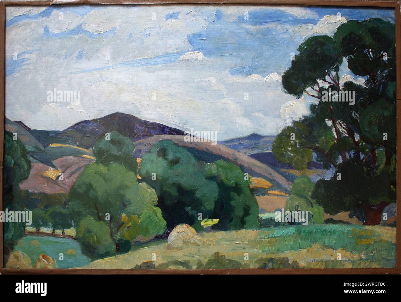 Paysage de Crimée, 1919. Trouvé dans la collection du Musée Anton Tchekhov, Yalta. Banque D'Images