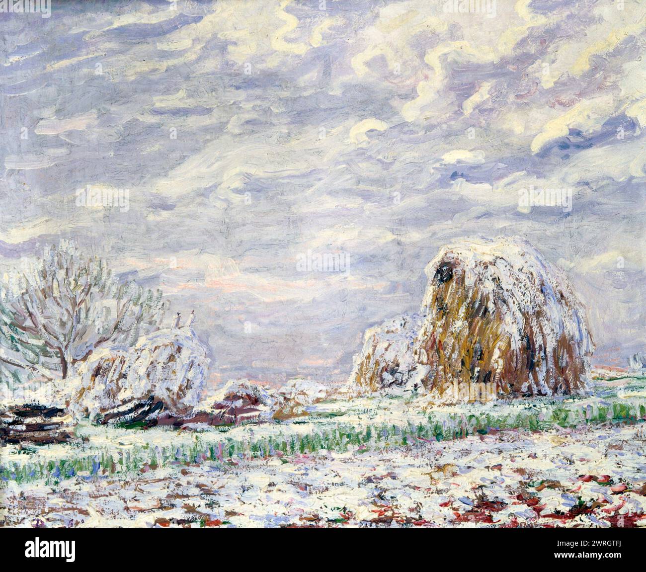 "La neige a empoisonné le sol", c1900-1912. Les premières œuvres de Francis Picabia étaient dans le style impressionniste. Après 1912, il développe un style de cubisme abstrait avec des éléments orphelins contigus au dadaïsme. Banque D'Images