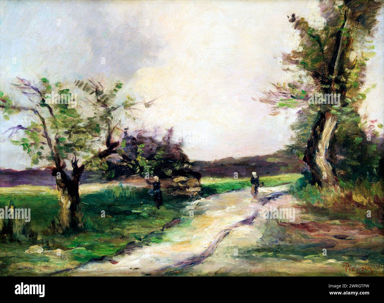 'Country Lane', c1900-1912. Les premières œuvres de Francis Picabia étaient dans le style impressionniste. Après 1912, il développe un style de cubisme abstrait avec des éléments orphelins contigus au dadaïsme. Banque D'Images