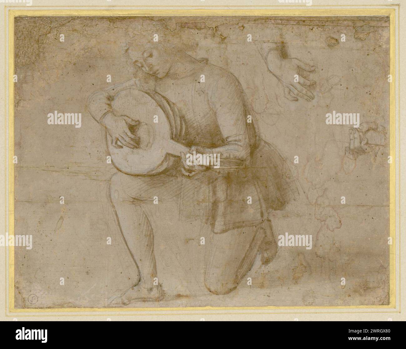 Le luth, 1490-1500. Trouvé dans la Collection de la Biblioteca Reale, Turin. Banque D'Images