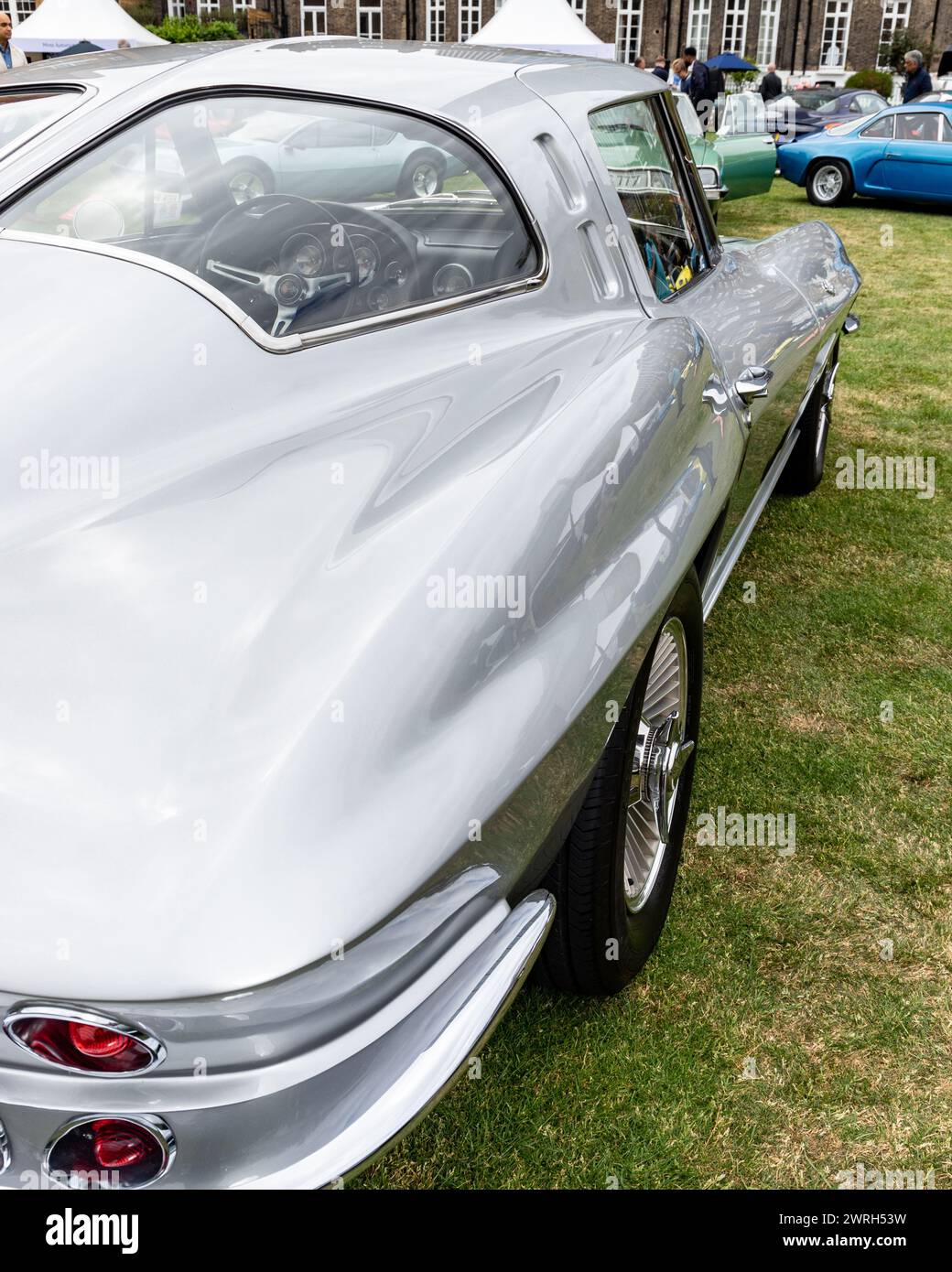 Stingray de Chevrolet au concours de voitures anciennes de Londres Banque D'Images