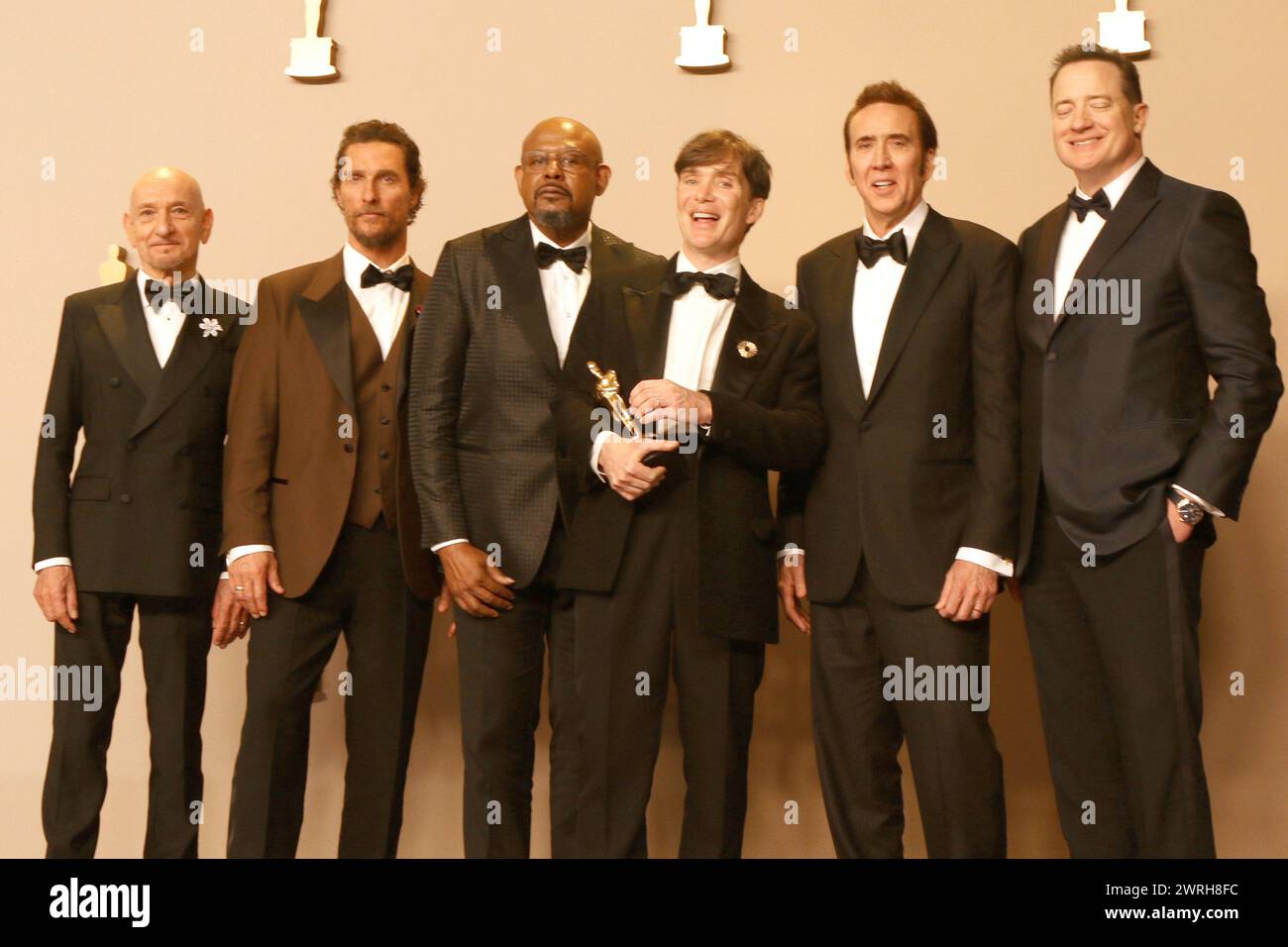 10 mars 2024, Los Angeles, Californie, États-Unis : Ben Kingsley, Matthew McConaughey, Cillian Murphy, Forest Whitaker, Brendan Fraser, Nicolas cage à la 96e cérémonie des Oscars salle de presse du Dolby Theater. (Crédit image : © Kay Blake/ZUMA Press Wire) USAGE ÉDITORIAL SEULEMENT! Non destiné à UN USAGE commercial ! Banque D'Images 10 mars 2024, Los Angeles, Californie, États-Unis : Ben Kingsley, Matthew McConaughey, Cillian Murphy, Forest Whitaker, Brendan Fraser, Nicolas cage à la 96e cérémonie des Oscars salle de presse du Dolby Theater. (Crédit image : © Kay Blake/ZUMA Press Wire) USAGE ÉDITORIAL SEULEMENT! Non destiné à UN USAGE commercial ! Banque D'Images