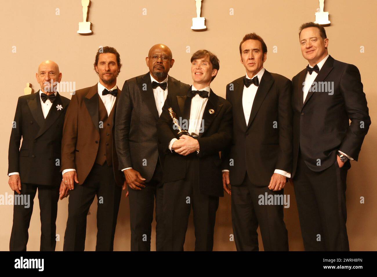10 mars 2024, Los Angeles, Californie, États-Unis : Ben Kingsley, Matthew McConaughey, Cillian Murphy, Forest Whitaker, Brendan Fraser, Nicolas cage à la 96e cérémonie des Oscars salle de presse du Dolby Theater. (Crédit image : © Kay Blake/ZUMA Press Wire) USAGE ÉDITORIAL SEULEMENT! Non destiné à UN USAGE commercial ! Banque D'Images 10 mars 2024, Los Angeles, Californie, États-Unis : Ben Kingsley, Matthew McConaughey, Cillian Murphy, Forest Whitaker, Brendan Fraser, Nicolas cage à la 96e cérémonie des Oscars salle de presse du Dolby Theater. (Crédit image : © Kay Blake/ZUMA Press Wire) USAGE ÉDITORIAL SEULEMENT! Non destiné à UN USAGE commercial ! Banque D'Images
