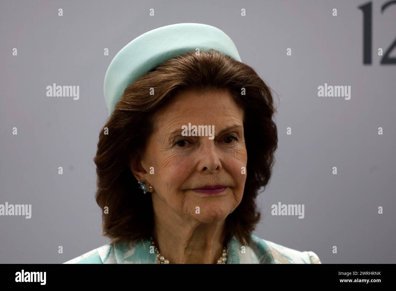 Mexico, Mexique. 12 mars 2024. La reine suédoise Silvia assiste à la signature de l'accord le premier jour de la visite d'État suédoise au Mexique au Sénat mexicain. Le 12 mars 2024 à Mexico, Mexique. (Crédit image : © Luis Barron/eyepix via ZUMA Press Wire) USAGE ÉDITORIAL SEULEMENT! Non destiné à UN USAGE commercial ! Banque D'Images