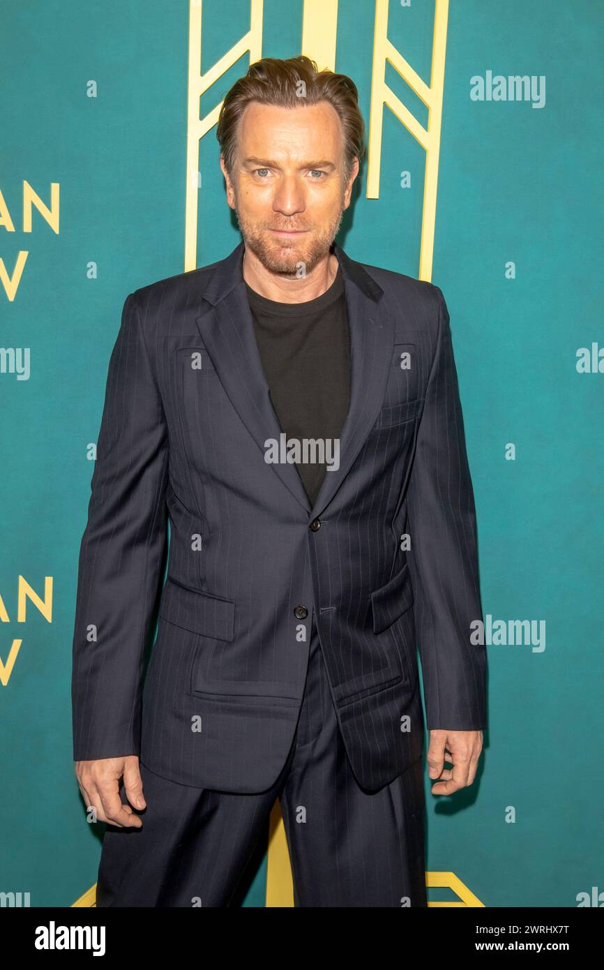 New York, États-Unis. 12 mars 2024. NEW YORK, NEW YORK - 12 MARS : Ewan McGregor assiste à l'événement de création 'A Gentleman in Moscow' à New York, au Museum of Modern Art, le 12 mars 2024. Crédit : Ron Adar/Alamy Live News Banque D'Images