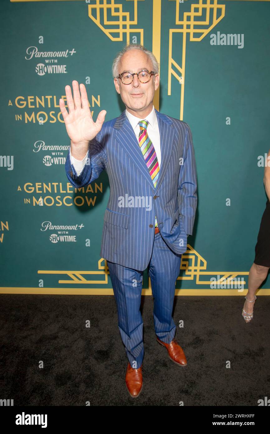 New York, États-Unis. 12 mars 2024. NEW YORK, NEW YORK - 12 MARS : Amor Towles assiste à l'événement de création 'A Gentleman in Moscow' à New York, au Museum of Modern Art, le 12 mars 2024. Crédit : Ron Adar/Alamy Live News Banque D'Images