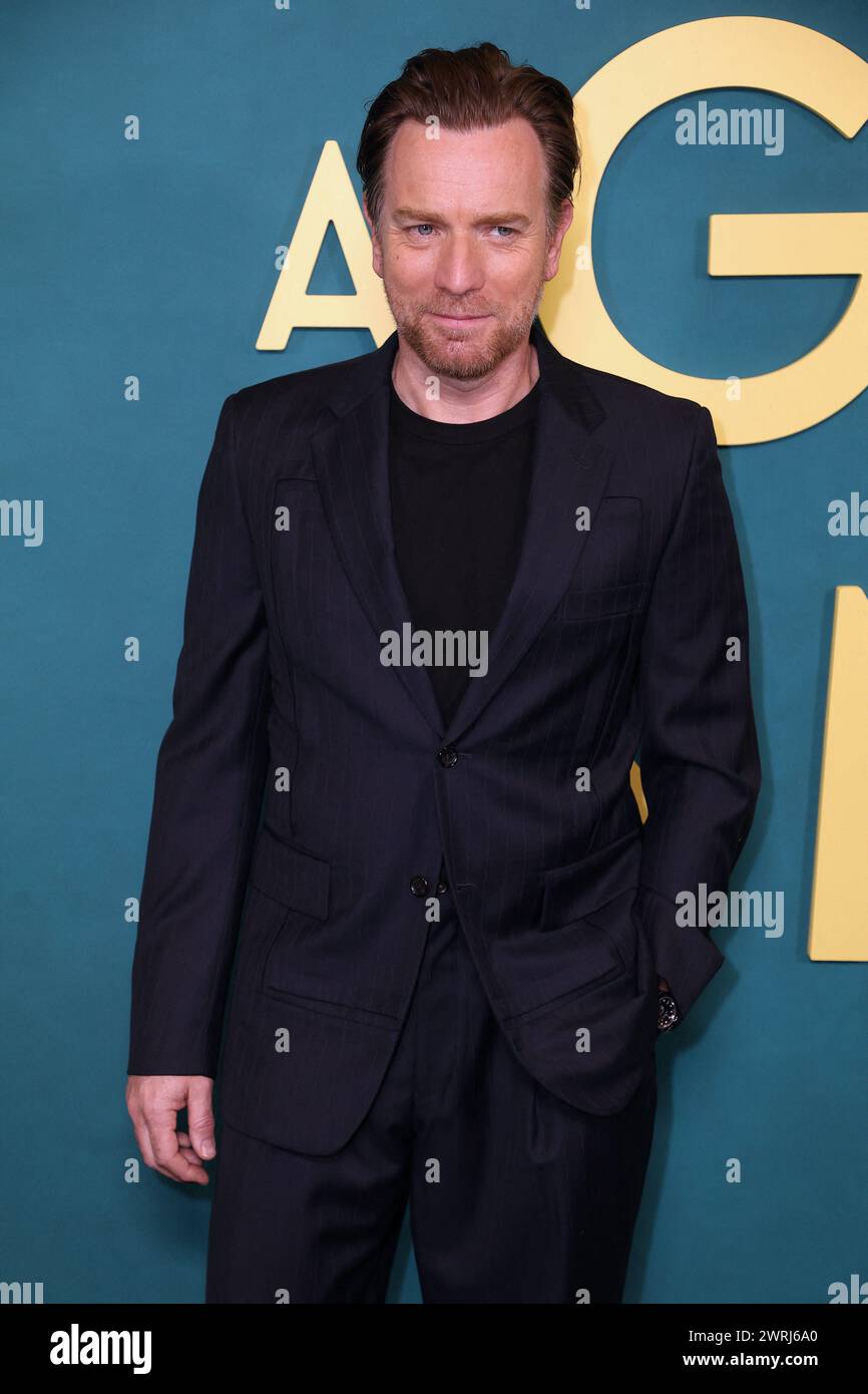 New York, États-Unis. 12 mars 2024. Ewan McGregor assiste à la première de 'A Gentleman in Moscow' au musée du MoMA à New York, NY, USA le 12 mars 2024. Photo de Charles Guerin/ABACAPRESS.COM crédit : Abaca Press/Alamy Live News Banque D'Images