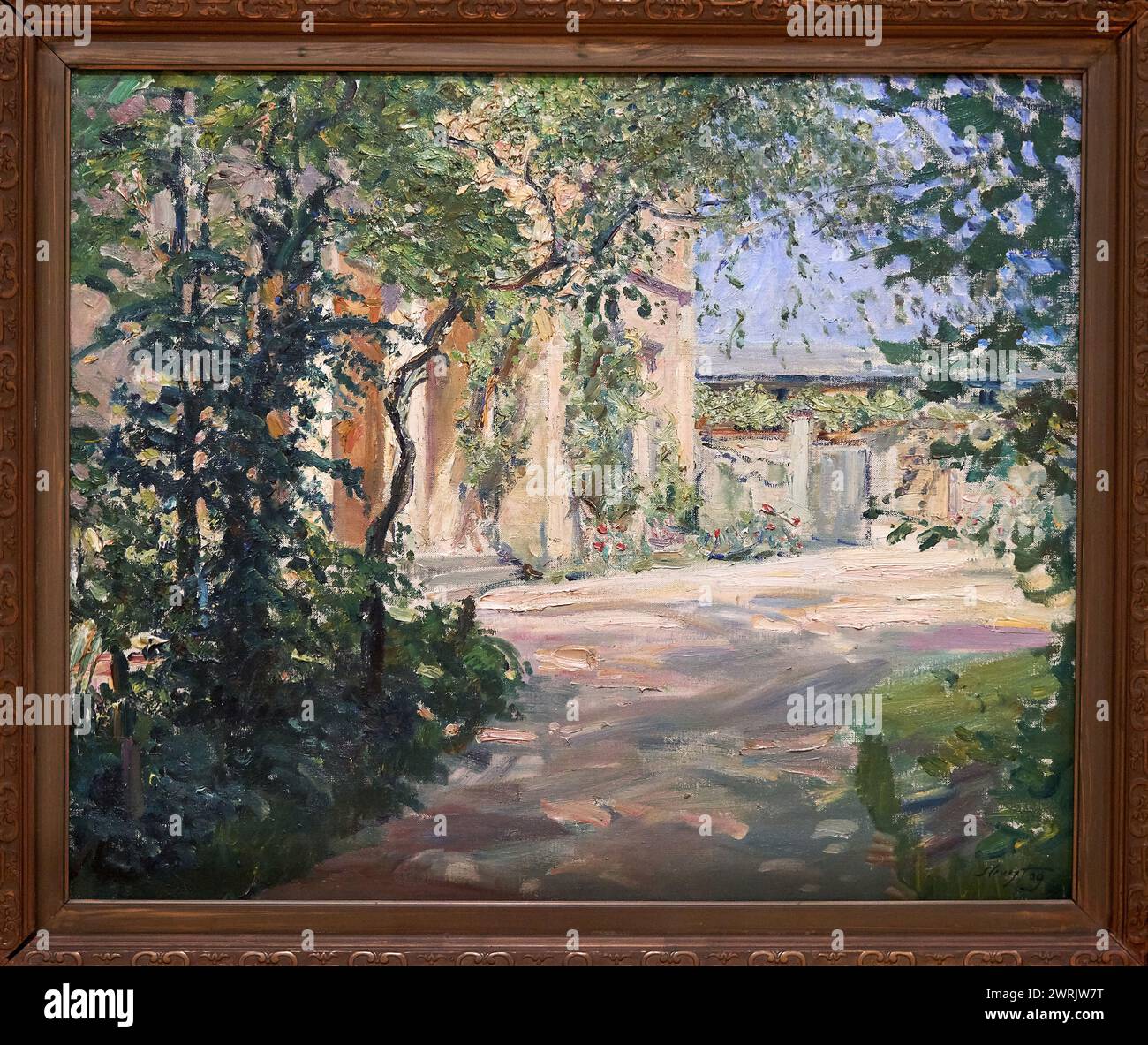 Maison de campagne à Godramstein, 1907, Max Slevogt (1868-1932), Musée Guggenheim Bilbao, Bilbao, pays Basque, Espagne, Europe. Banque D'Images