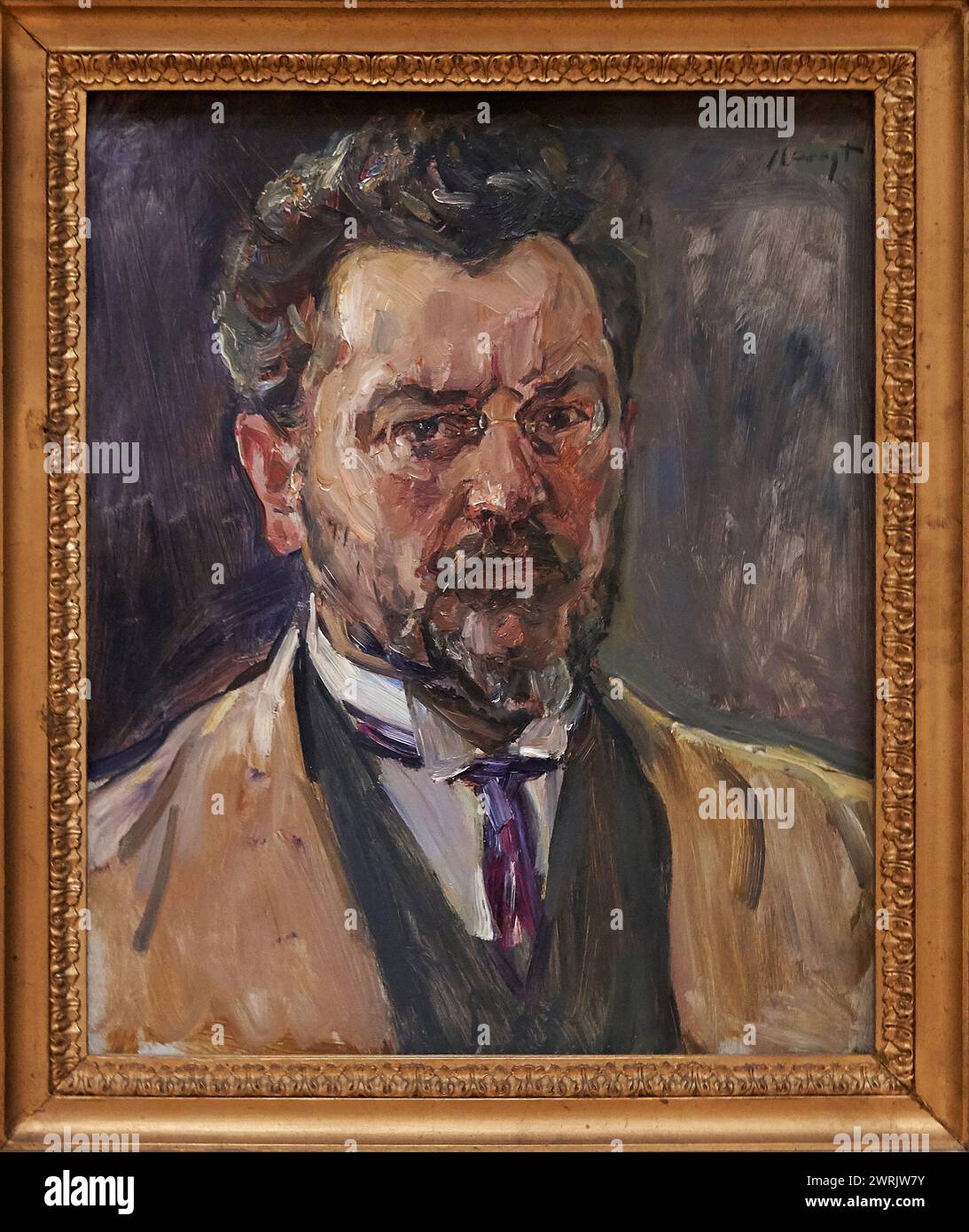 'Autoportrait', 1916, Max Slevogt (1868-1932), Musée Guggenheim Bilbao, Bilbao, pays Basque, Espagne, Europe. Banque D'Images