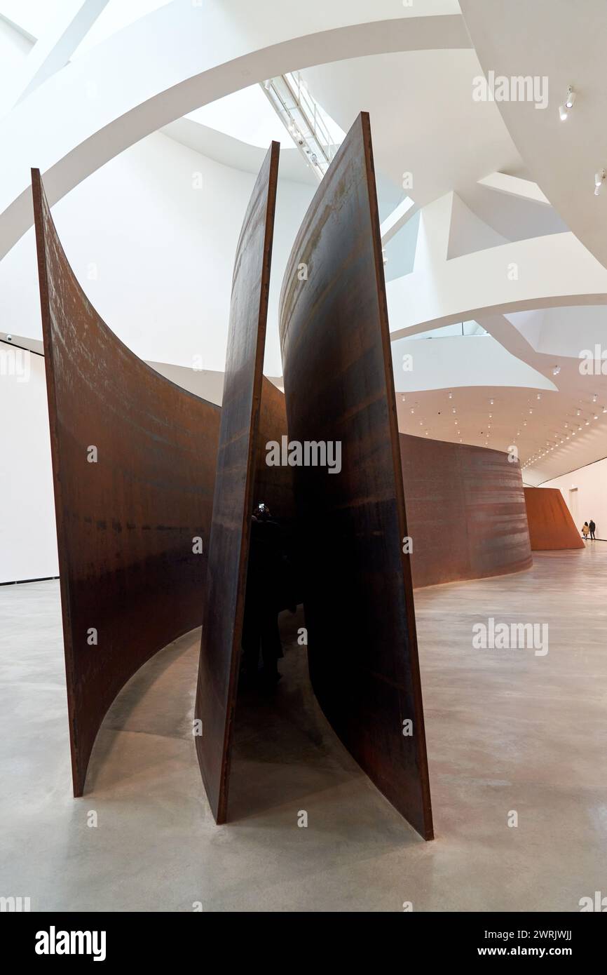 « La question du temps », 1994-2005, Richard Serra (1938), Musée Guggenheim Bilbao, Bilbao, pays Basque, Espagne, Europe. Banque D'Images
