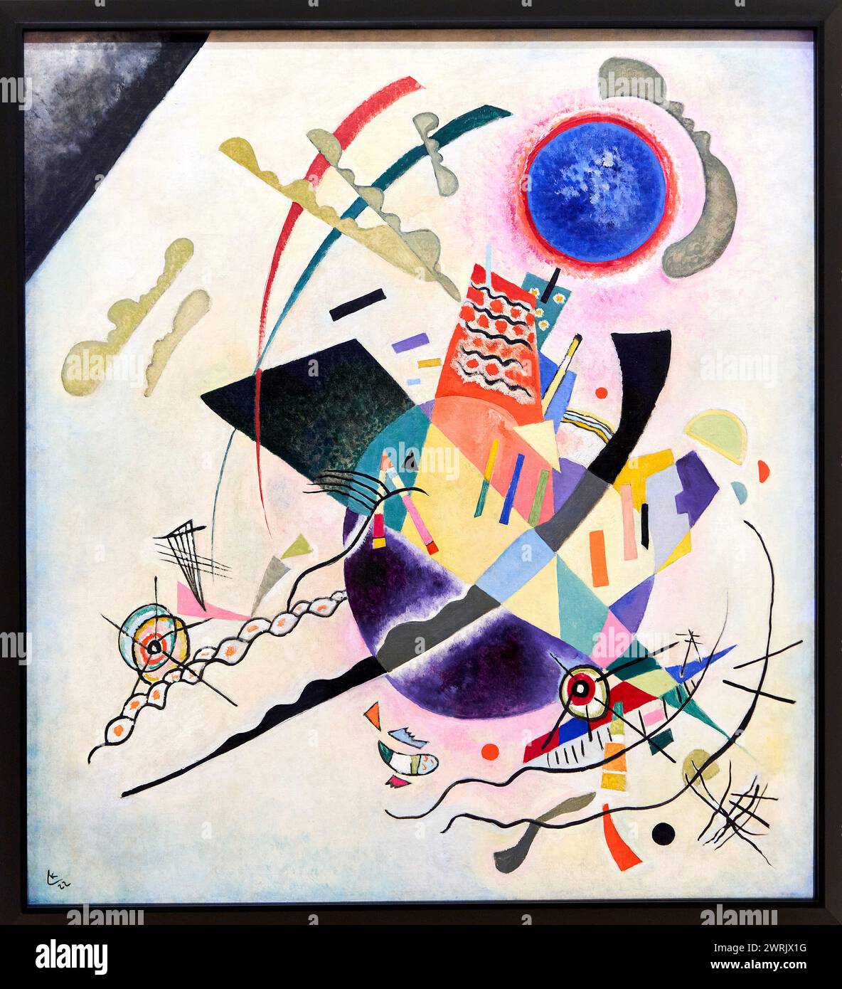 “Cercle bleu (Blauer Kreis)”, 1922, Vasily Kandinsky (né en 1866 à Moscou ; mort en 1944 à Neuilly-sur-Seine, France), musée Banque D'Images