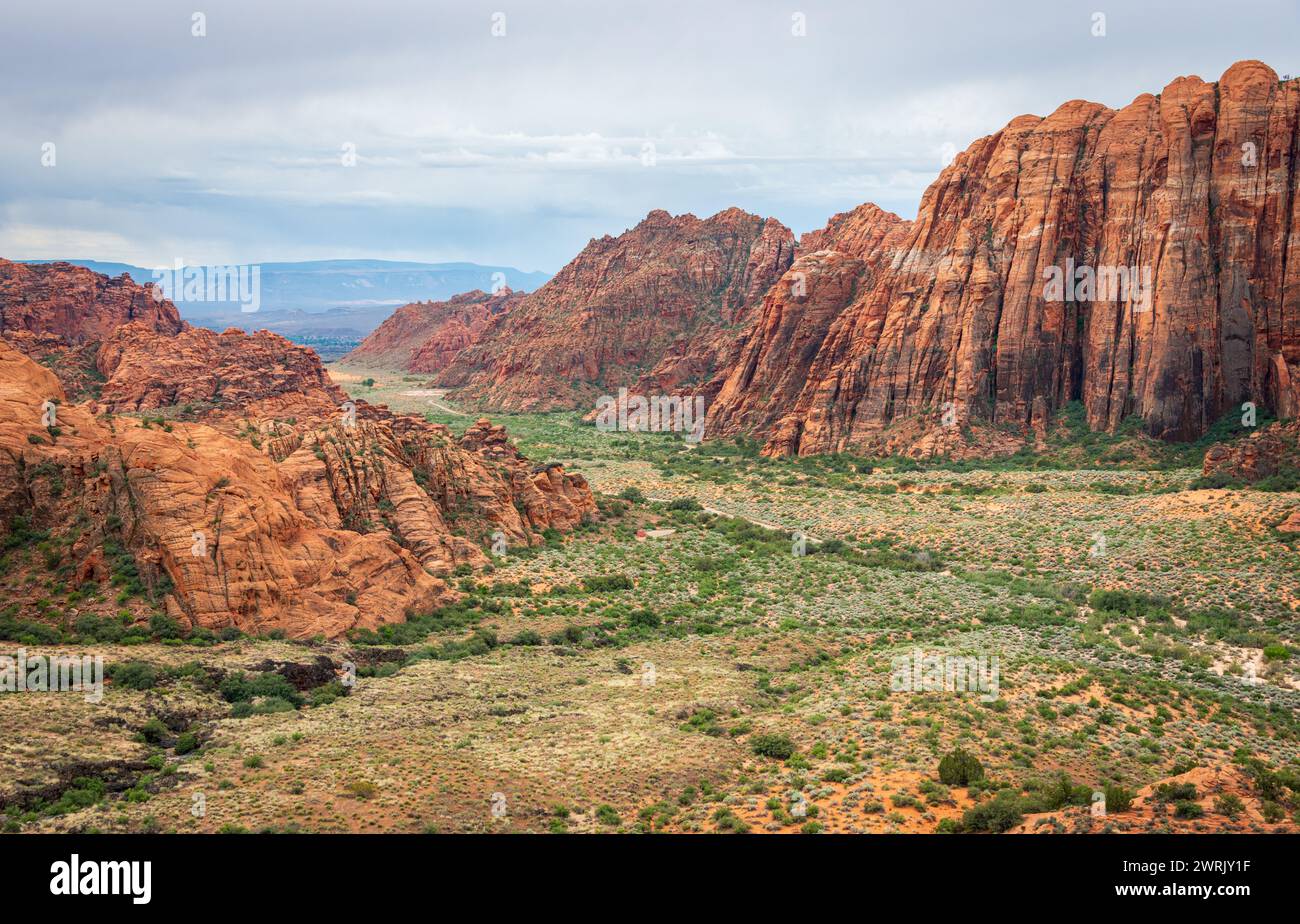 Snow Canyon State Park est un parc d'État de l'Utah, dans la réserve du désert de Red Cliffs, aux États-Unis Banque D'Images