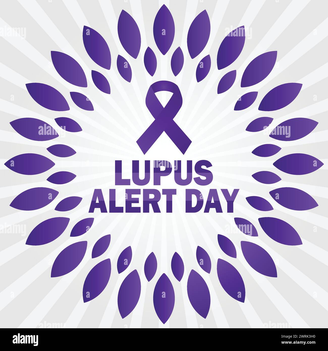 Jour d'alerte lupus. Concept de vacances. Modèle pour fond, bannière, carte, affiche avec inscription de texte Illustration de Vecteur