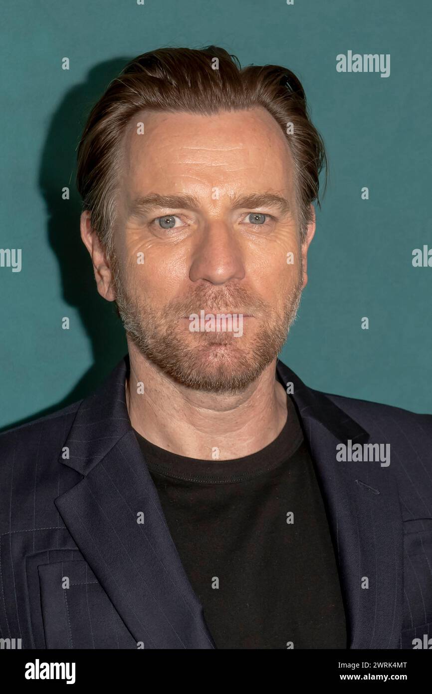 New York, États-Unis. 12 mars 2024. Ewan McGregor assiste à l'événement de première « A Gentleman in Moscow » à New York, au Museum of Modern Art. Crédit : SOPA images Limited/Alamy Live News Banque D'Images