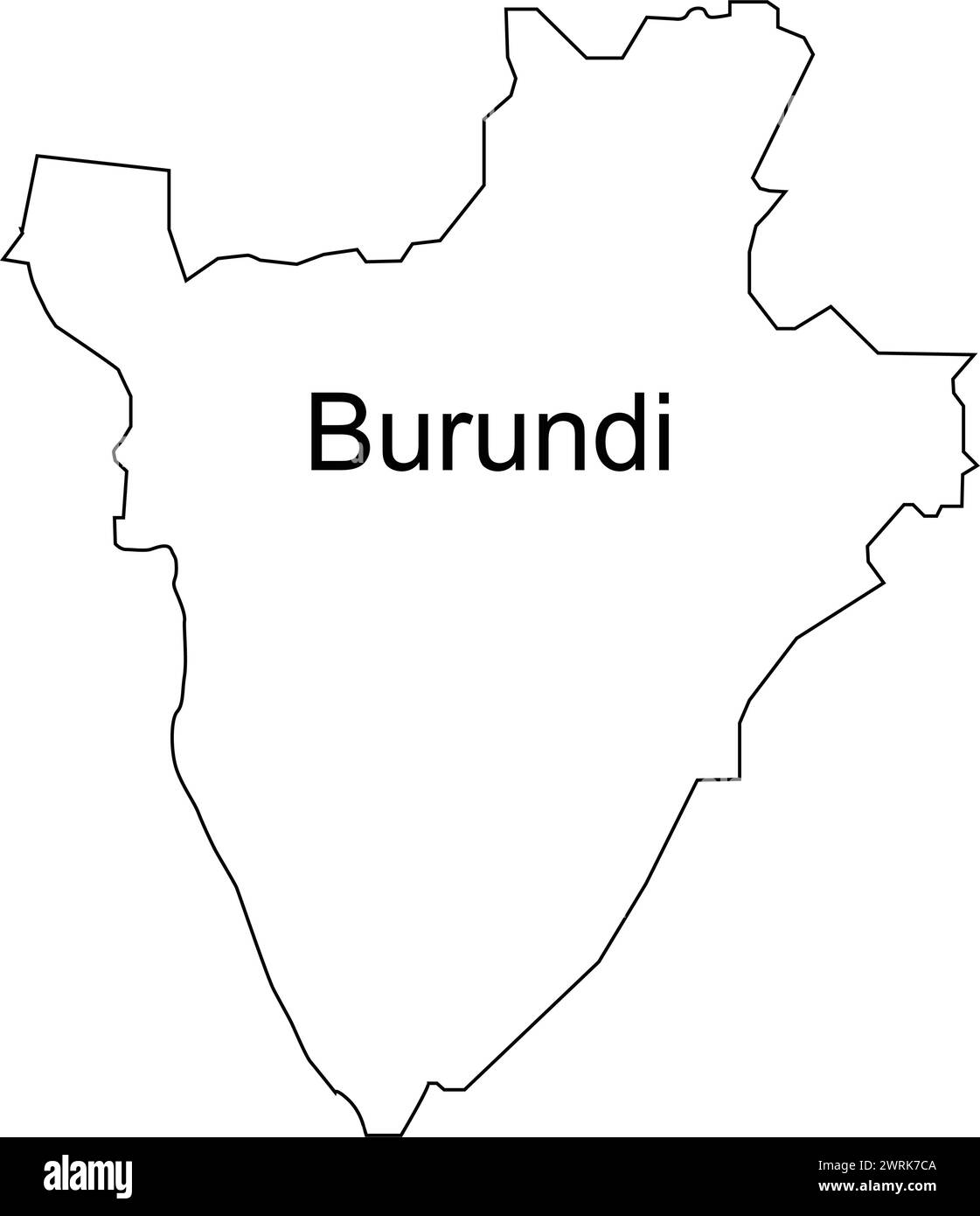 conception d'illustration vectorielle d'icône de carte burundi Illustration de Vecteur