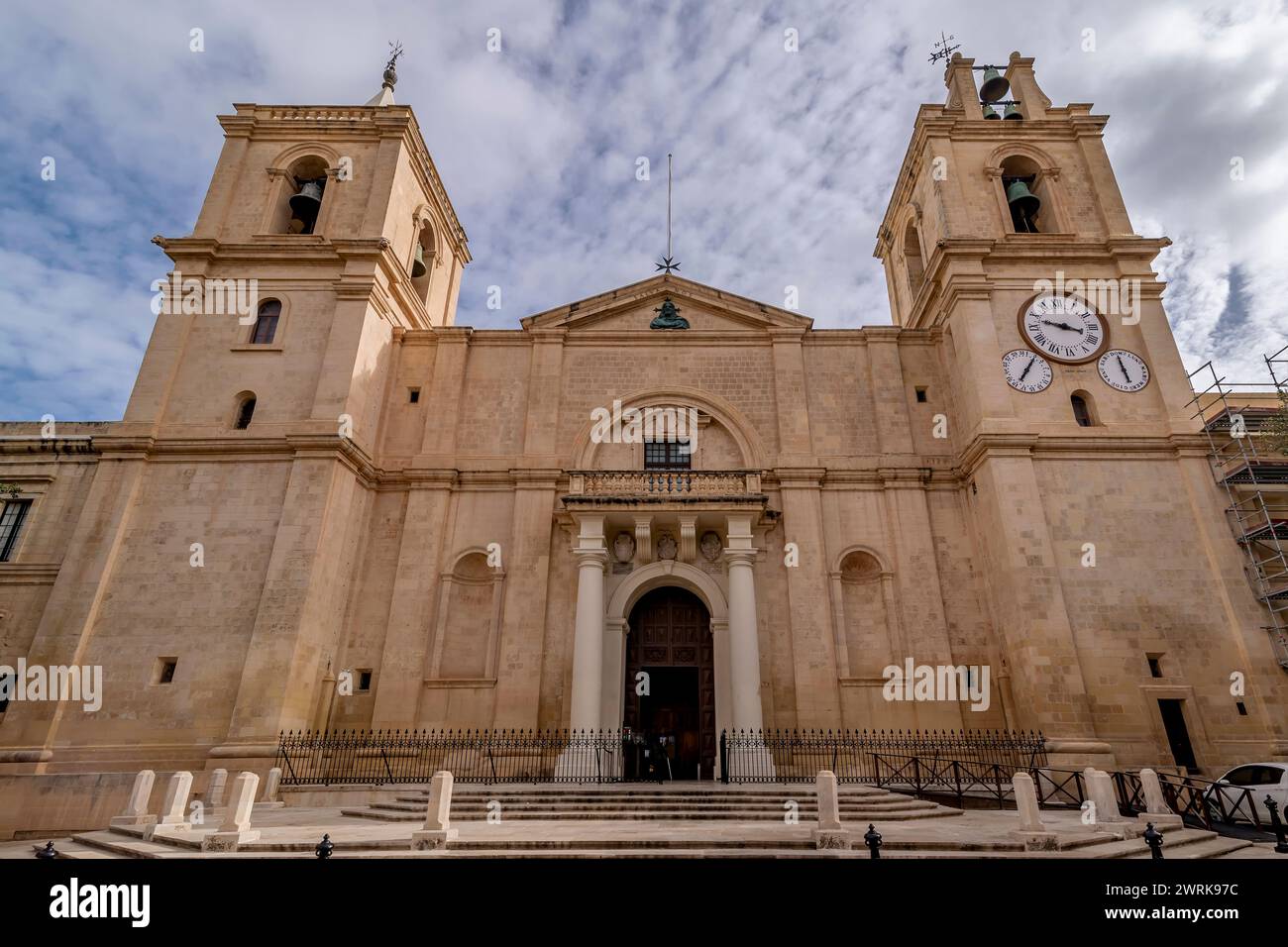 L'ancien La co-cathédrale de Jean, la Valette, Malte Banque D'Images