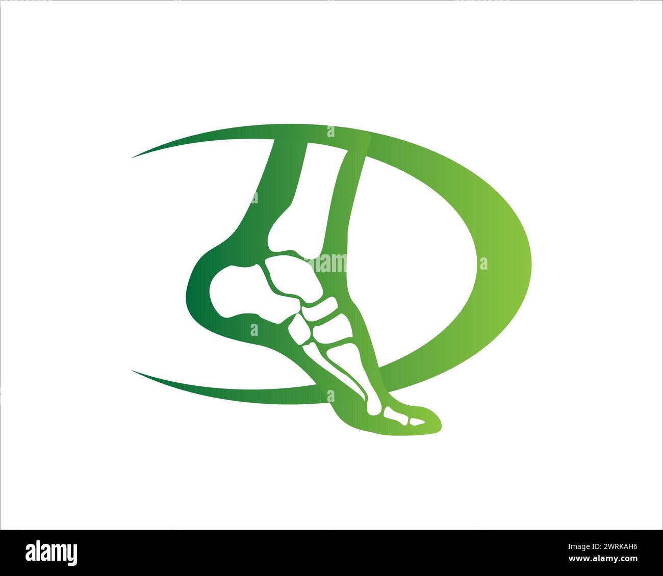 conception de logo de clinique de soins de santé de cheville pour le service médical et le logo de l'hôpital Illustration de Vecteur