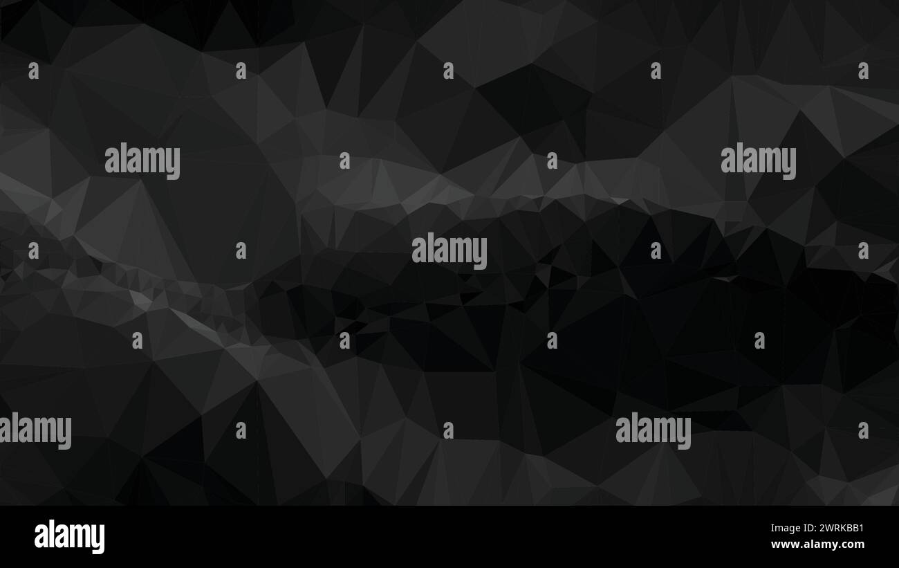 Vector Low poly fond noir abstrait, tendance, géométrique, papier peint polygonal de luxe d'affaires, triangle affiche de style moderne Illustration de Vecteur