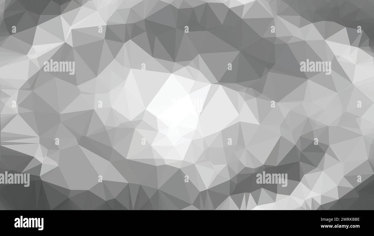 Vector Low poly abstrait fond noir et blanc, tendance, géométrique, papier peint polygonal de luxe d'affaires, triangle affiche de style moderne Illustration de Vecteur