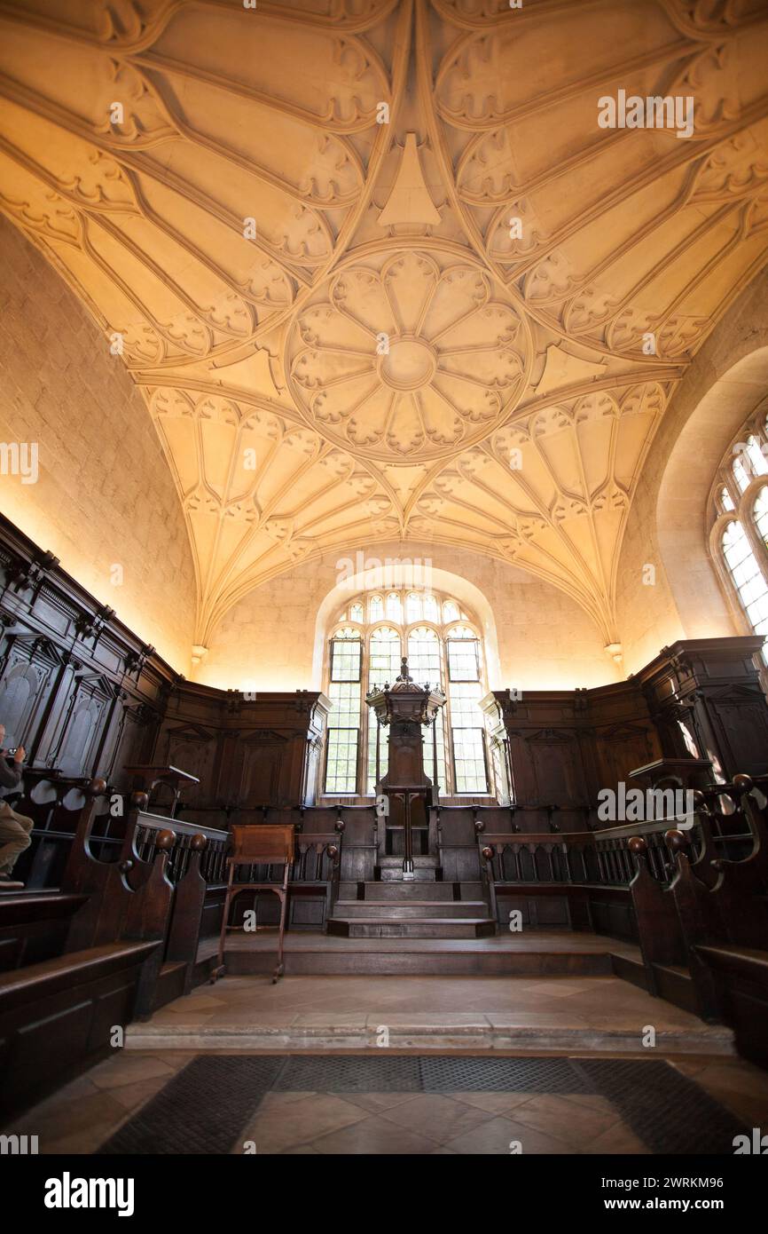 Convocation House, à la Bodliean Library de l'Université d'Oxford au Royaume-Uni Banque D'Images