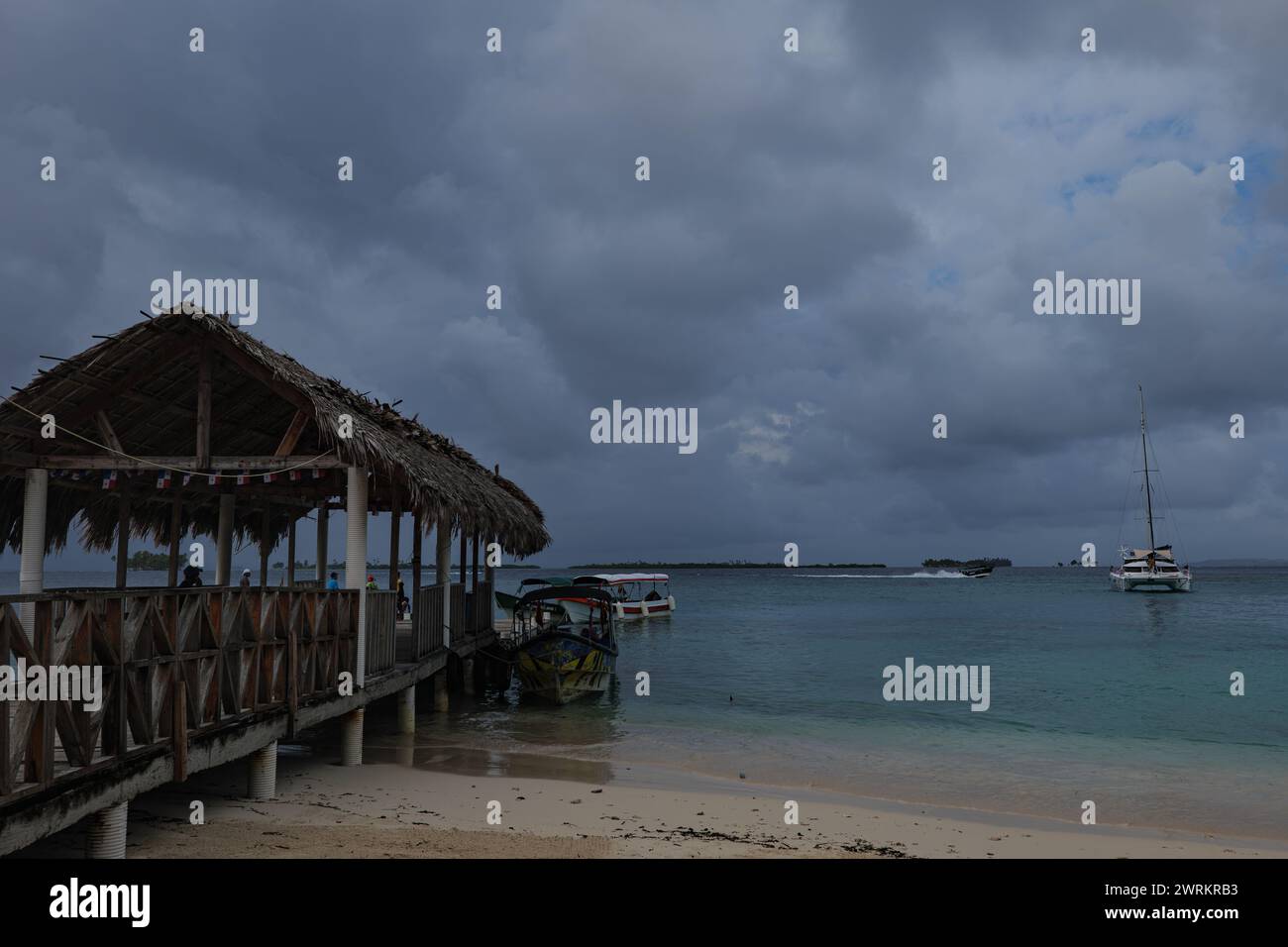 Vie quotidienne dans les îles San Blas, Panama. 25.12.2023 Banque D'Images