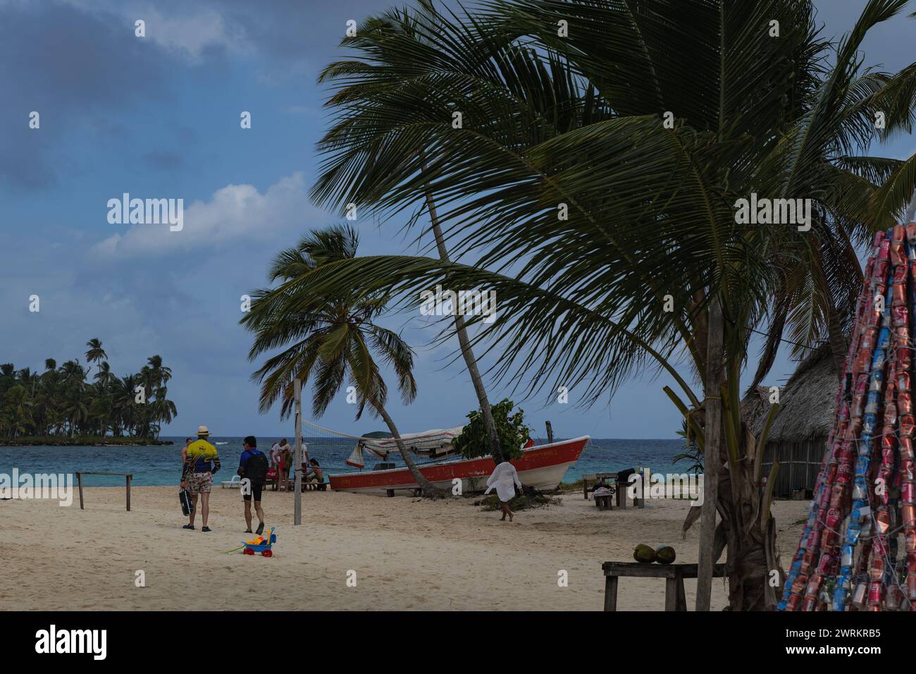 Vie quotidienne dans les îles San Blas, Panama. 25.12.2023 Banque D'Images