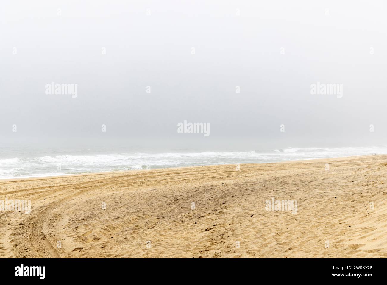 journée brumeuse à ocean road beach Banque D'Images