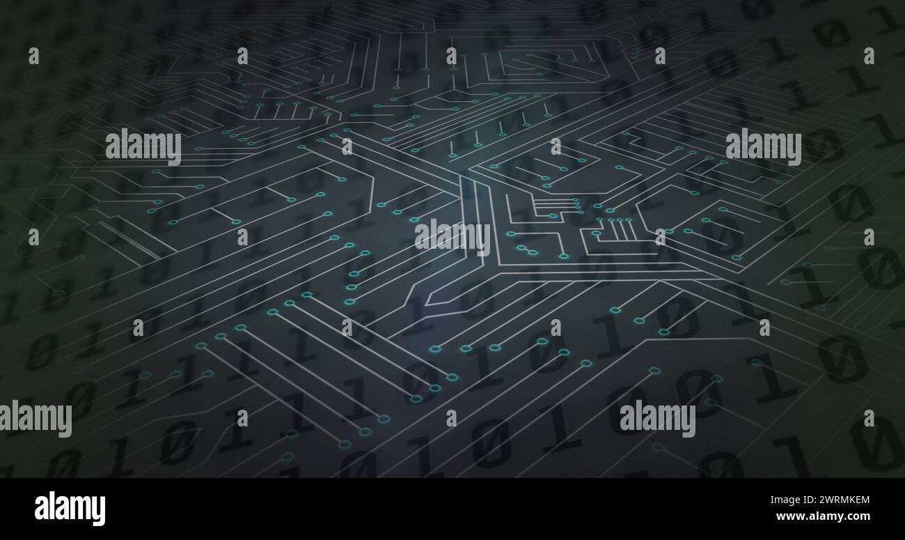 Illustration d'un cadenas sur un réseau de connexions Banque D'Images