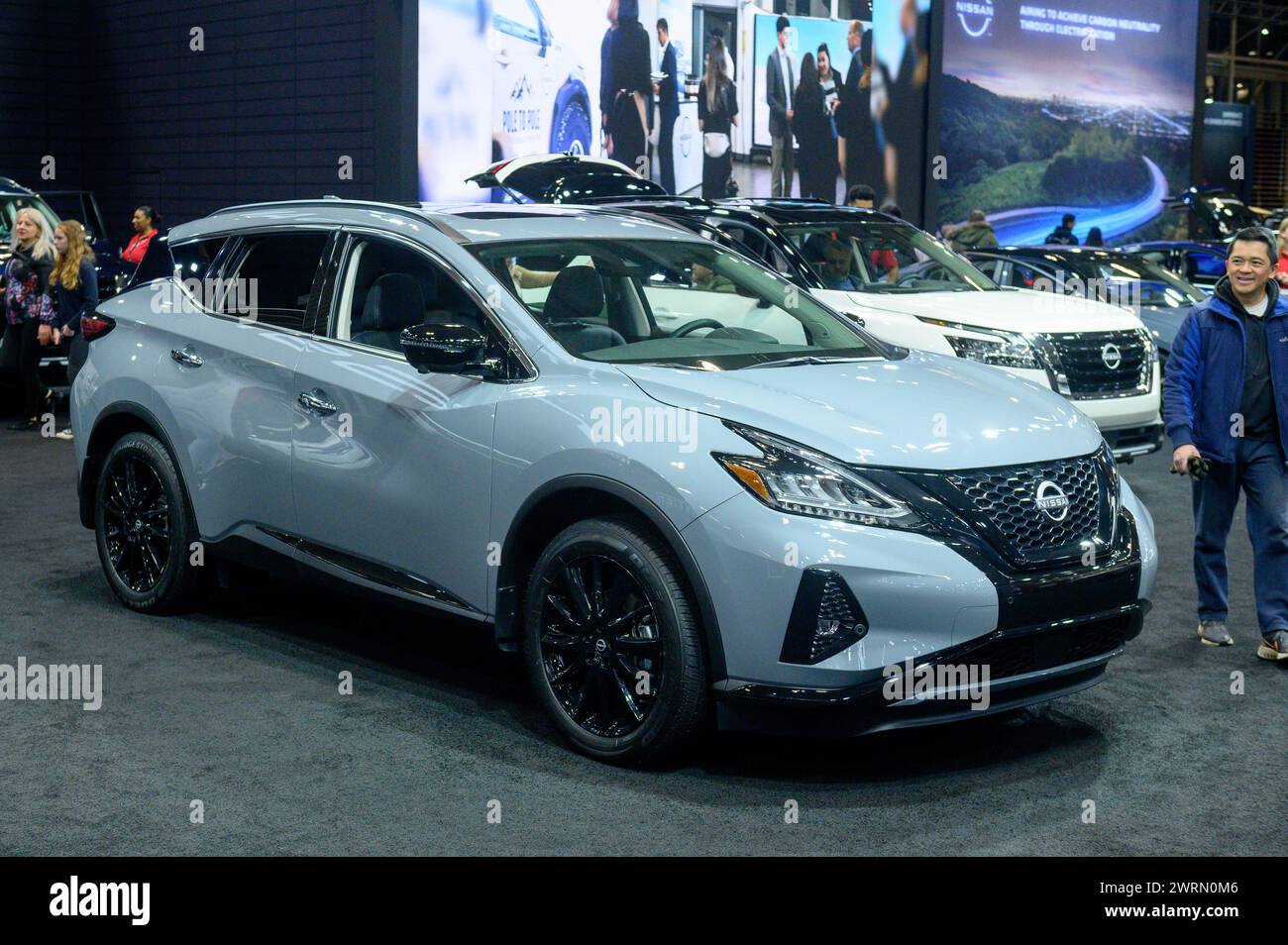 Toronto, ON, Canada - 16 février 2024 : Nissan est présenté au Metro Toronto Convention Centre Banque D'Images