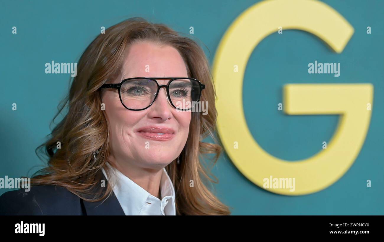 Ewan McGregor, Mary Elizabeth Winstead, Amor Towles, Brooke Shields et leurs invités assistent à la première soirée ''A Gentleman in Moscow'' au Museum of Modern Art de New York, États-Unis, le 12 mars 2024. (Photo de Thenews2/NurPhoto) crédit : NurPhoto SRL/Alamy Live News Banque D'Images