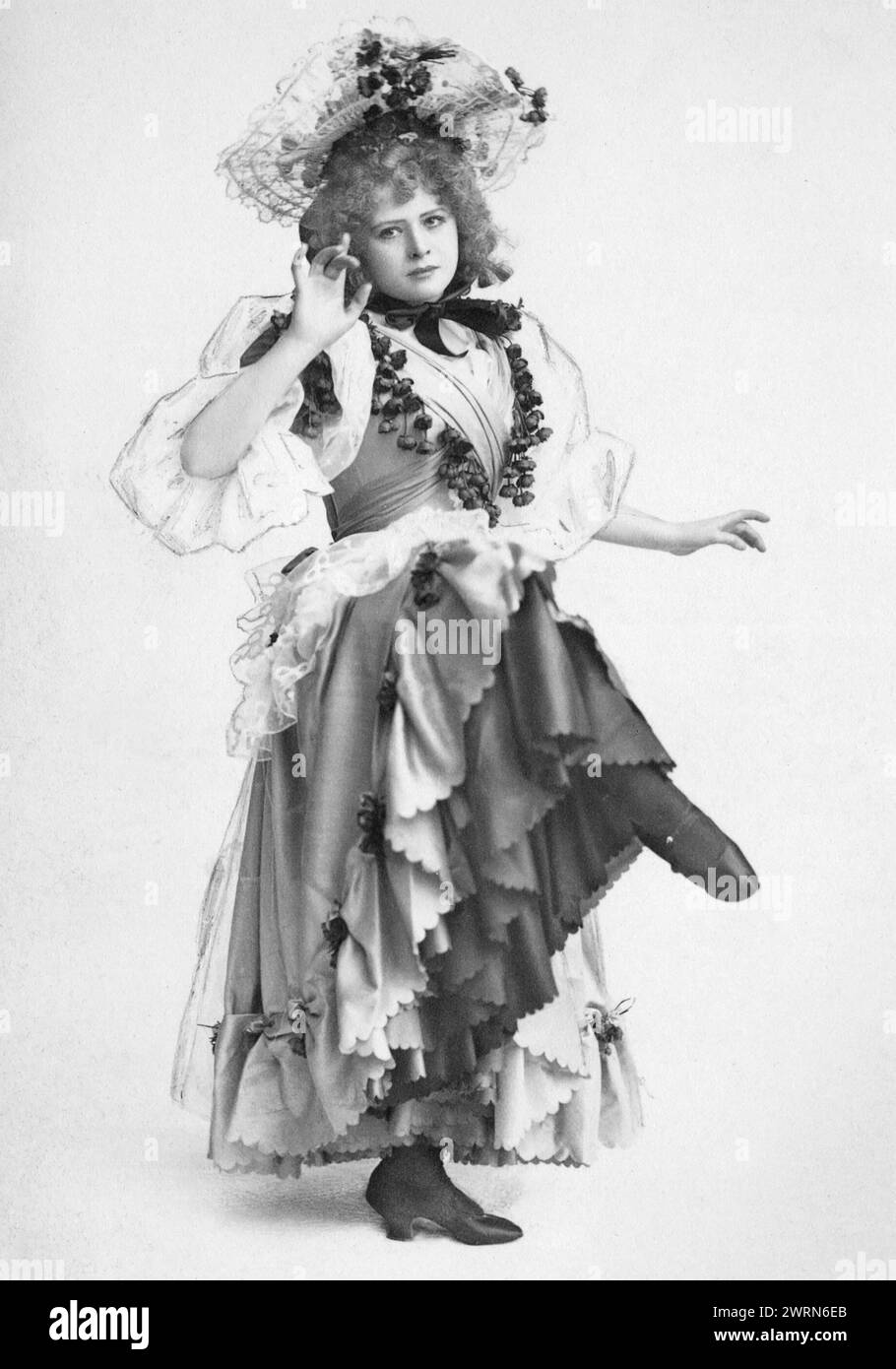 MABEL LOVE (1874-1953) actrice et danseuse anglaise vers 1895 Banque D'Images