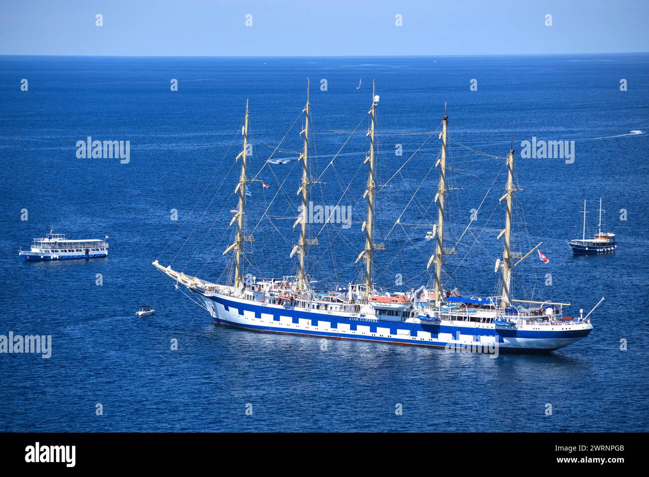 Croisière Star Clipper. Rovinj, Croatie. Banque D'Images