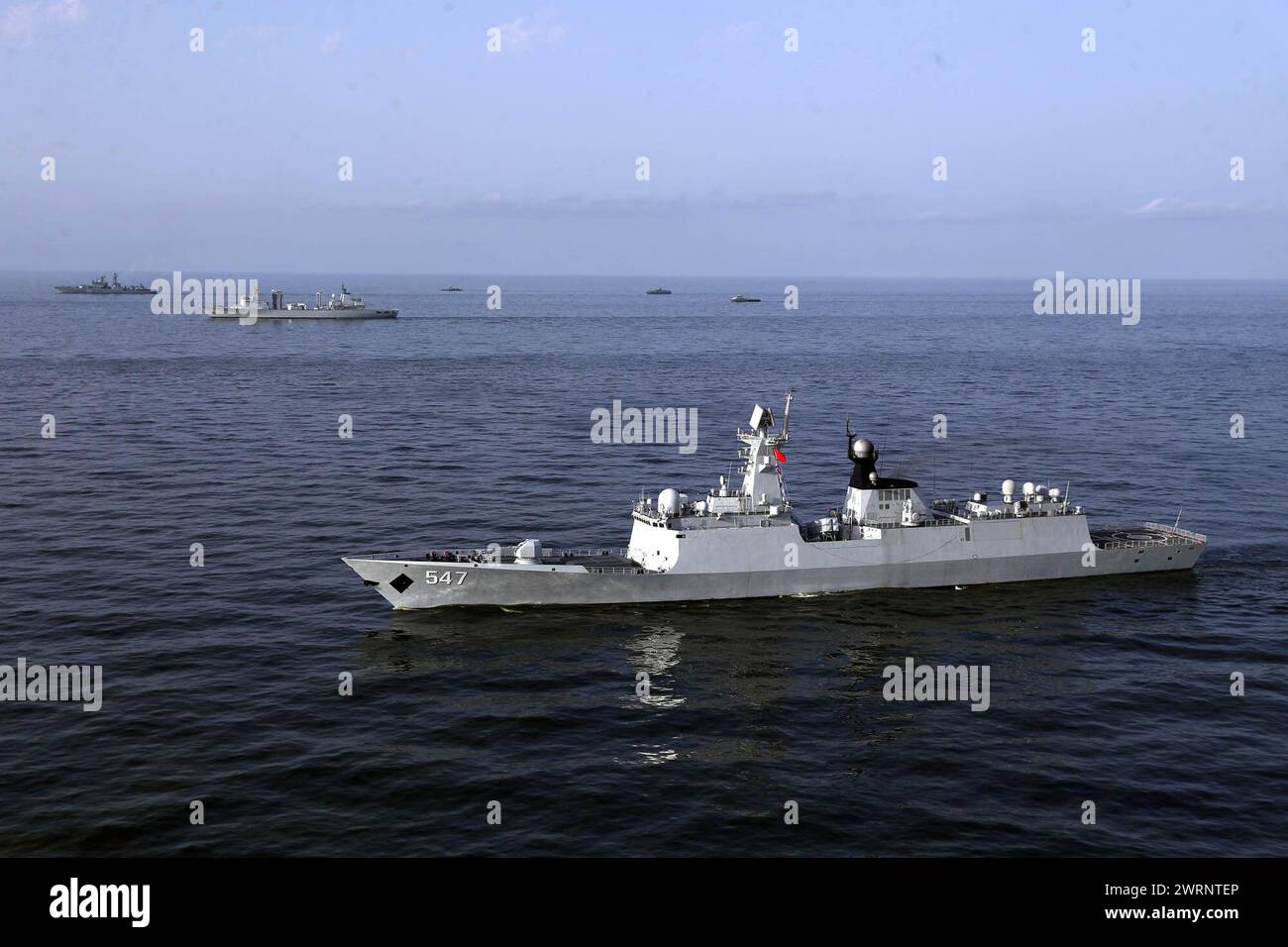Indéfini, Iran. 13 mars 2024. Des navires de guerre iraniens, russes et ...